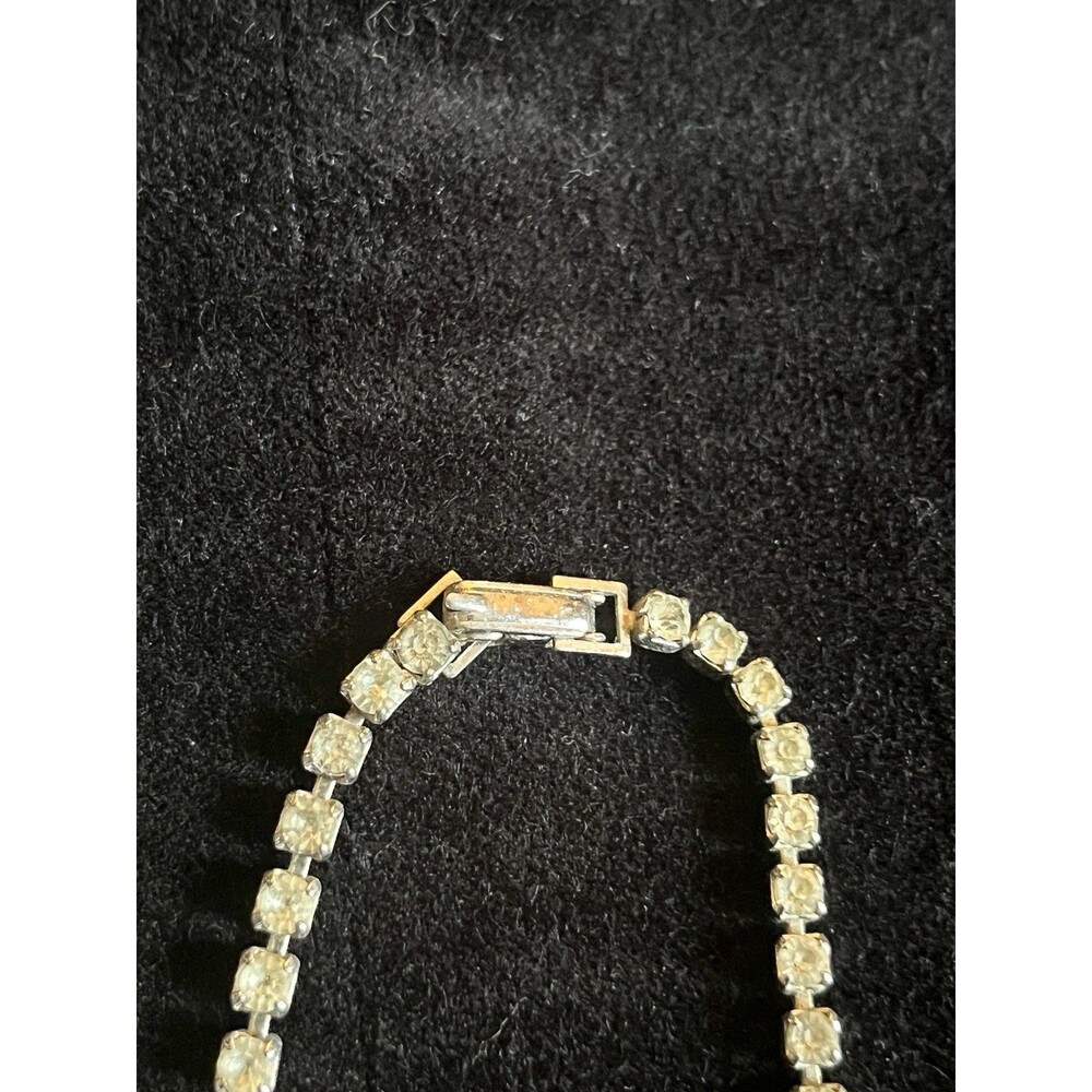 Vintage Rhinestone Necklace Lot Bridal Gatsby Prom Costume Jewelry Set Pear-drop - Picture 3 of 9